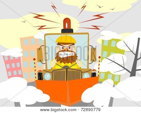 Snowplough.