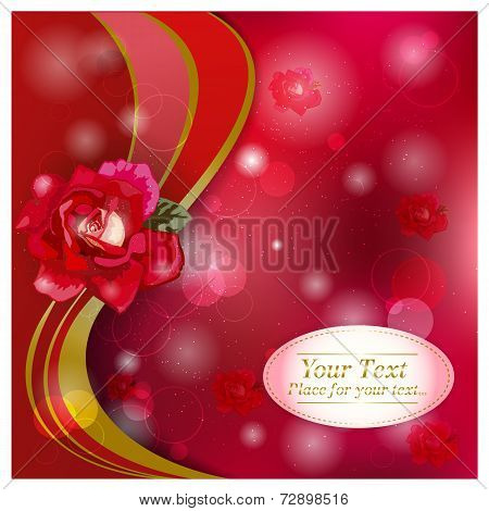 Floral romantic background