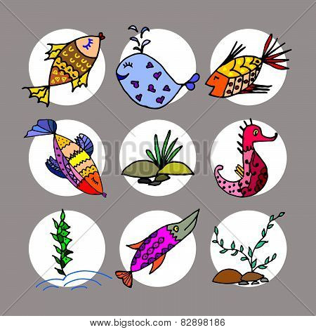 Cartoon fish