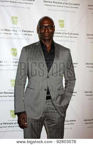 LOS ANGELES - JUN 2:  Lance Reddick at the United Friends of the Children Brass Ring Awards Dinner at the Beverly Hilton Hotel on June 2, 2015 in Beverly Hills, CA