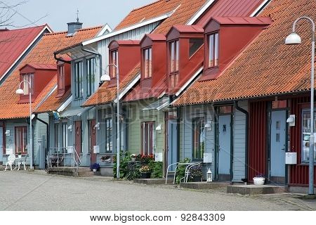 Picturesque colorful homes in Old Town