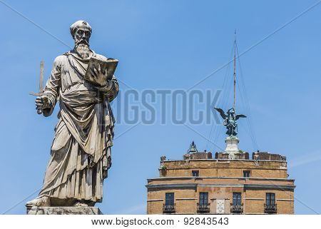Saint Paul Statue In Rome