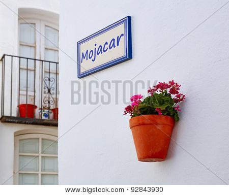 Mojacar Almeria white Mediterranean village in Spain