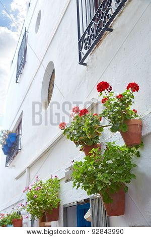 Mojacar Almeria white Mediterranean village in Spain