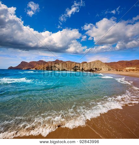 Almeria Playa del Monsul beach at Cabo de Gata in Spain