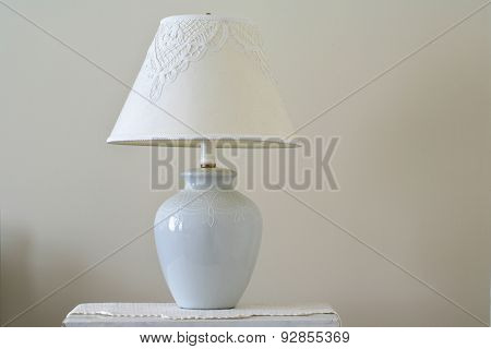 Classic lamp on dresser