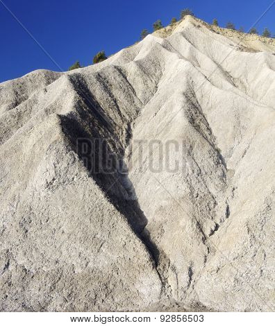Loam landscape in Pyrenees, Aragon, Spain.