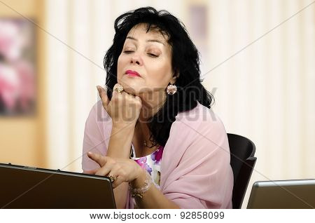 Portrait Disappointed Woman On Fist Date