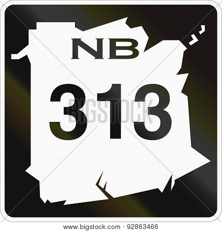 New Brunswick Highway Marker 313