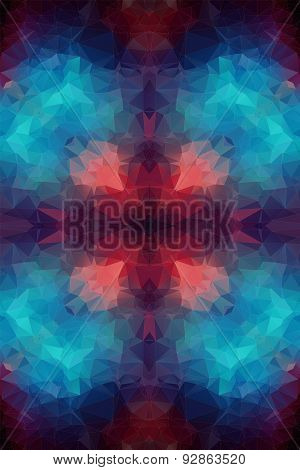 Tial Orange Polygonal Background