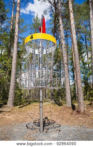 Disc Golf Hole In The Woods