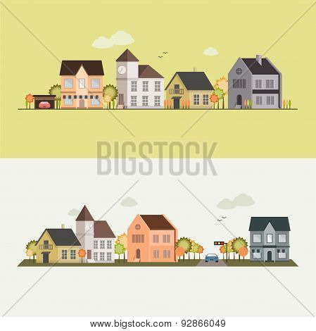Country side, house, field