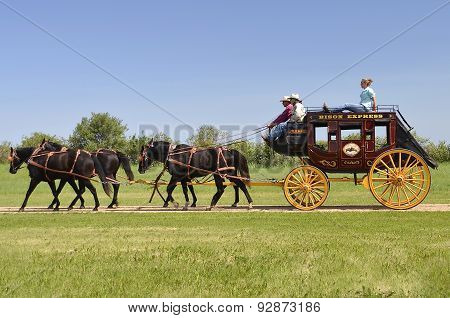 Stagecoach at a Historical Rendezvous