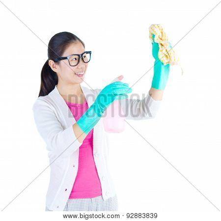Cleaning.