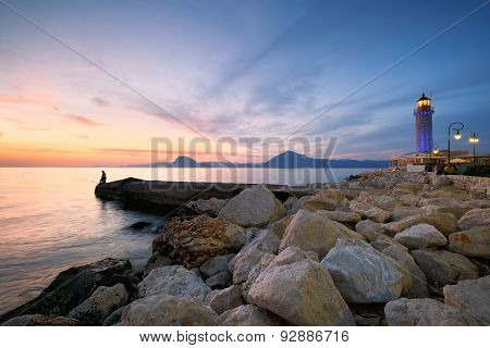 Lighthouse in Patras.