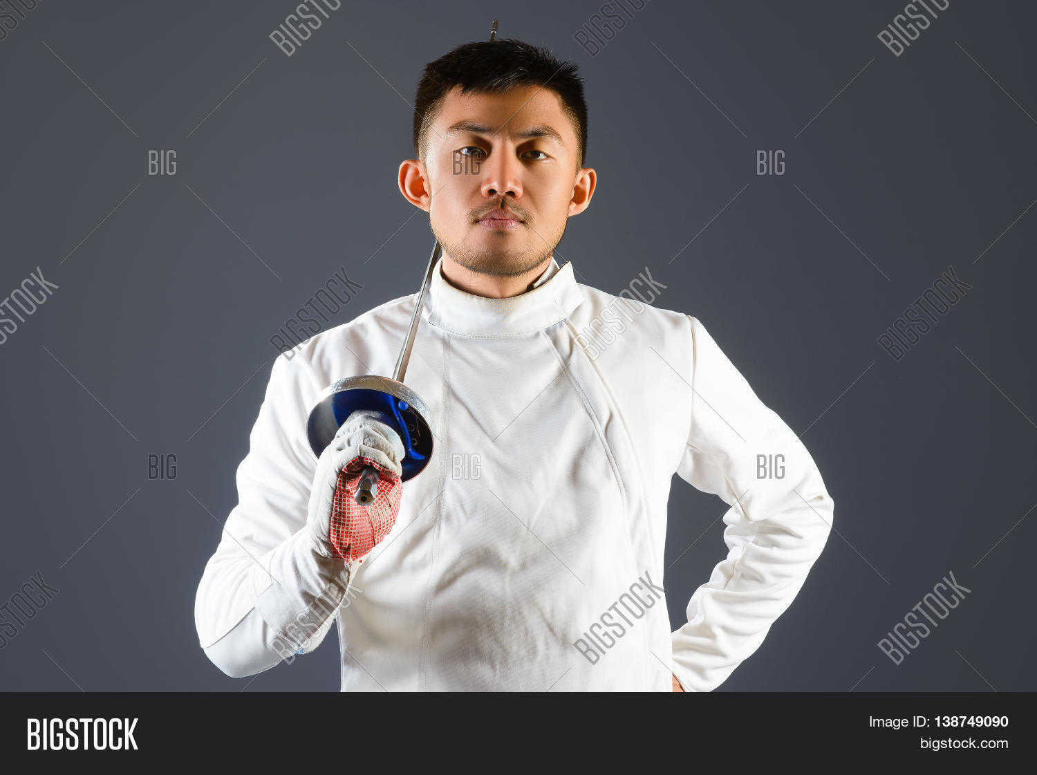 Fencing Athlete Posing Image & Photo (Free Trial) Bigstock