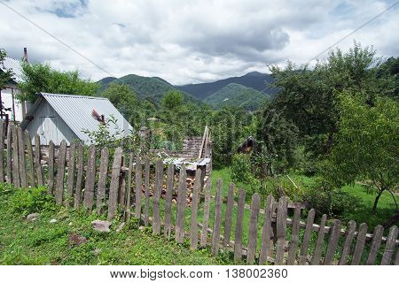 The landscape of the foothills of the Caucasus Sochi coast of Krasnodar region