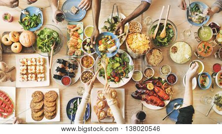 Food Catering Cuisine Culinary Gourmet Buffet Party Concept