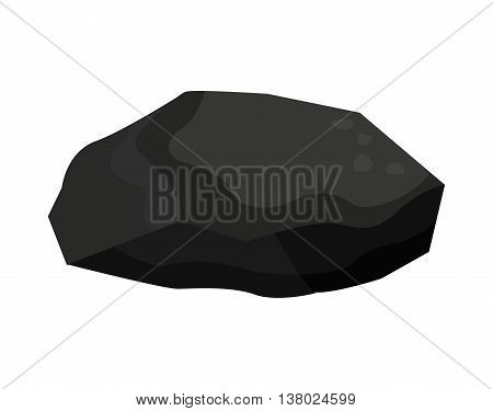 charcoal rock isolated icon design, vector illustration  graphic