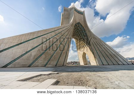 Azadi Tower In Teheran, Iran