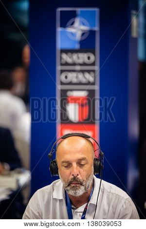 Press Center Of The Nato Summit In Warsaw