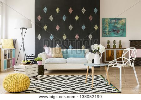 Living Room With Touch Of Creativity