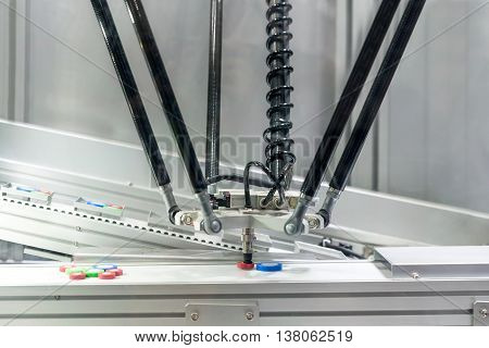 SpiderBot Delta 3D Printer industry work tool working in industry factory.