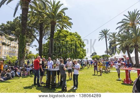 People Have Fun At Official Fanzone Of Uefa Euro 2016 In City Of Nice