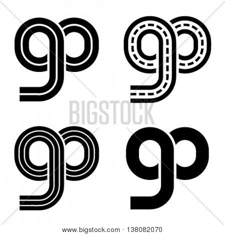 go racetrack infinity eight symbol vector