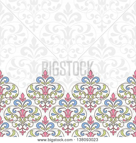 Floral pattern for invitation or greeting card.