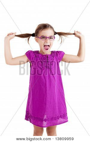 Puxando o seu cabelo