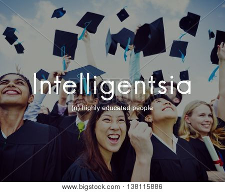 Intelligentsia Highly Educated Literate Knowledge Concept