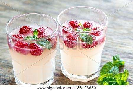 Sparkling Raspberry - Limoncello Cocktail