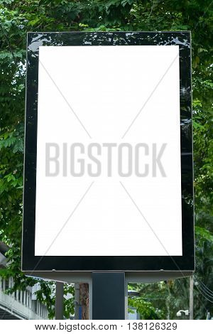 Blank poster Template with white space in Bangkok Thailand