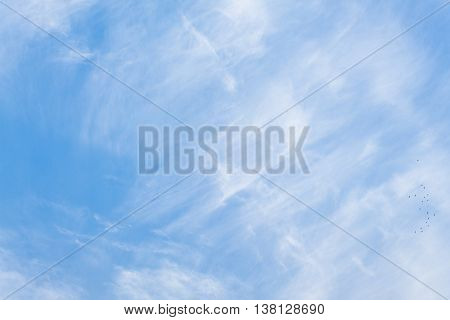 blue sky and cloud beautiful Colorful vivid in nature background