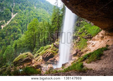 Pericnik Waterfall In Slovenia