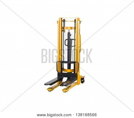 Pallet stacker isolated on a white background