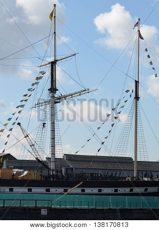 Brunel's SS Great Britain Boat Mast in Bristol