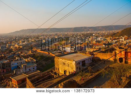 Monkey Temple. Jaipur. India.