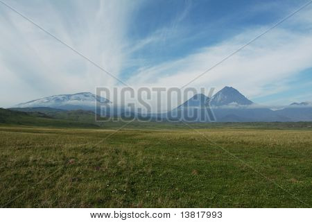 Vulcano Kluchevskoj e Kamen sul Kamchatka