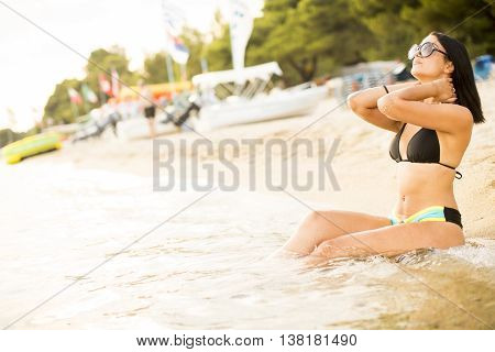 Young Woman On The Beach