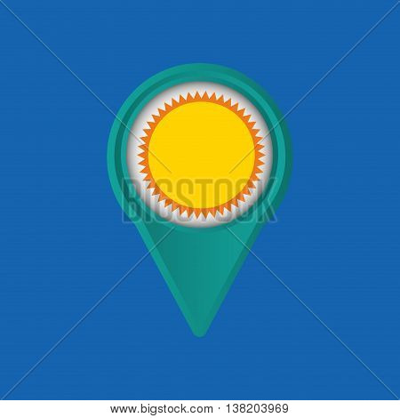 vacation surf beach recreation game isolated, vector illustration