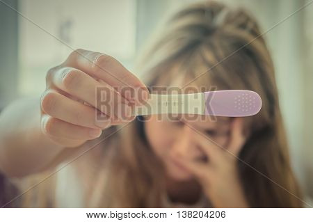 Woman Shocked At Pregnancy Test Result