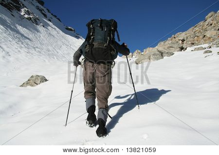 Trepador de la montaña del Himalaya