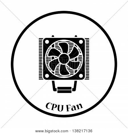 Cpu Fan Icon Vector Illustration