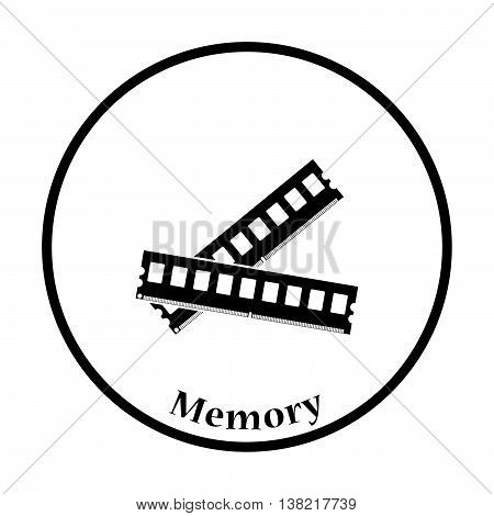 Computer Memory Icon Vector Illustration