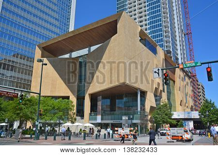 CHARLOTTE NORTH CAROLINA JUNE 22 2916: The Mint Museum uptown is a cultural institution in Charlotte, North Carolina that comprises Mint Museum Randolph and Mint Museum Uptown