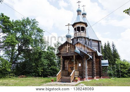 Beautiful Chirch And Blue Sky In A Nice Day