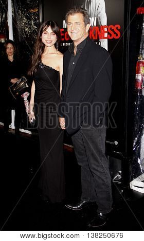 Mel Gibson and Oksana Grigorieva at the Los Angeles premiere of 'Edge of Darkness' held at the Grauman's Chinese Theater in Hollywood, USA on January 26, 2010. 