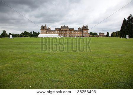 Oxford, United Kingdom - JUNE 19, 2016: Blenheim Palace